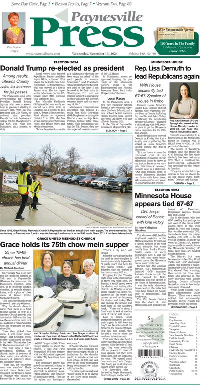 paynesville mn newspaper